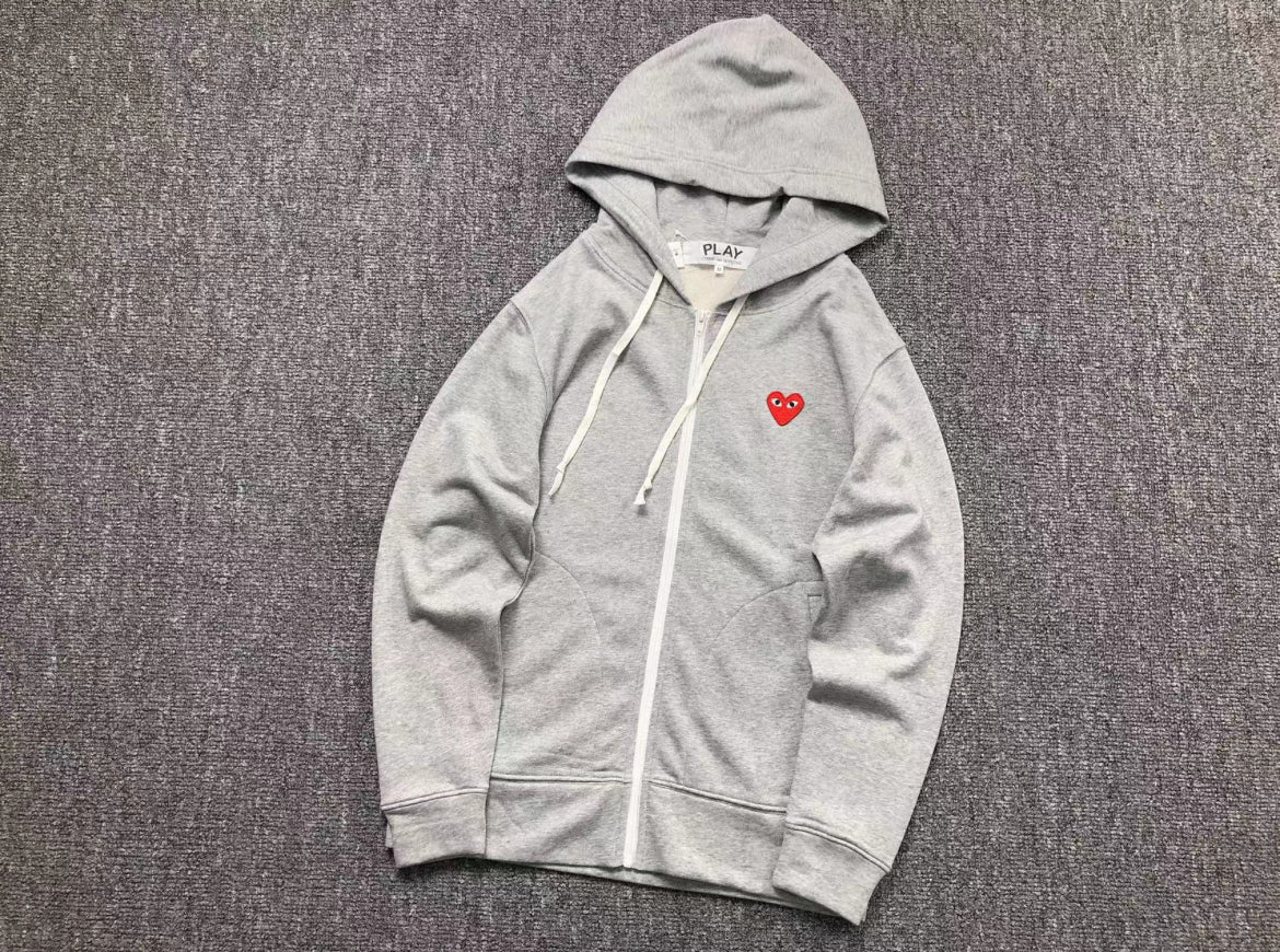 CDG Heart Zipper
