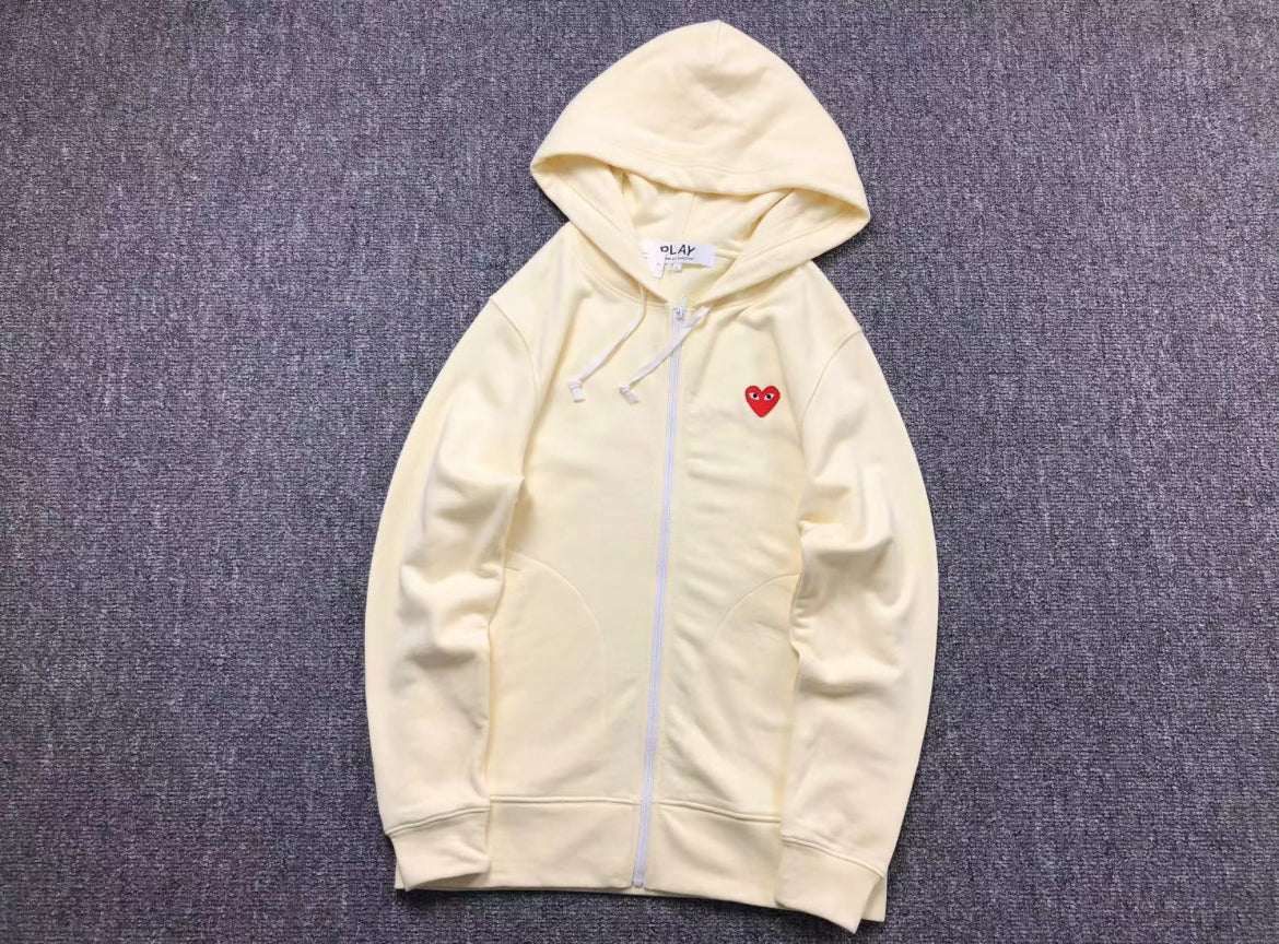 CDG Heart Zipper