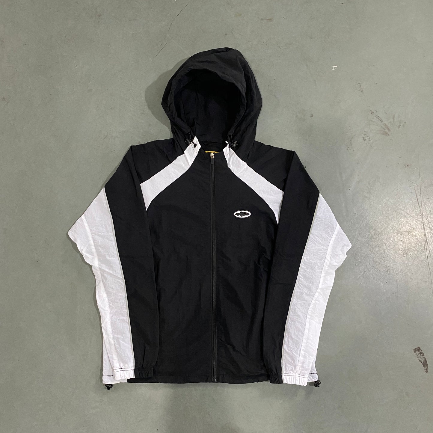 CRTZ Windbreaker in Schwarz/Weiss