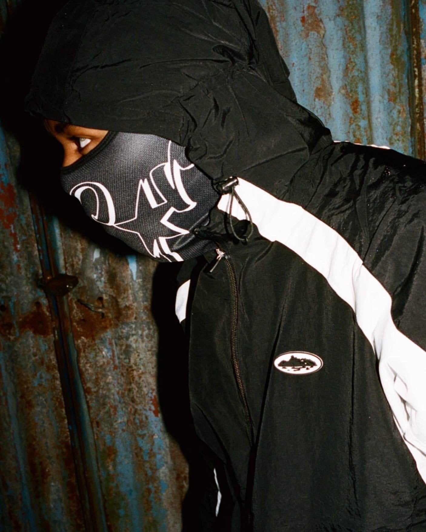 CRTZ Windbreaker in Schwarz/Weiss