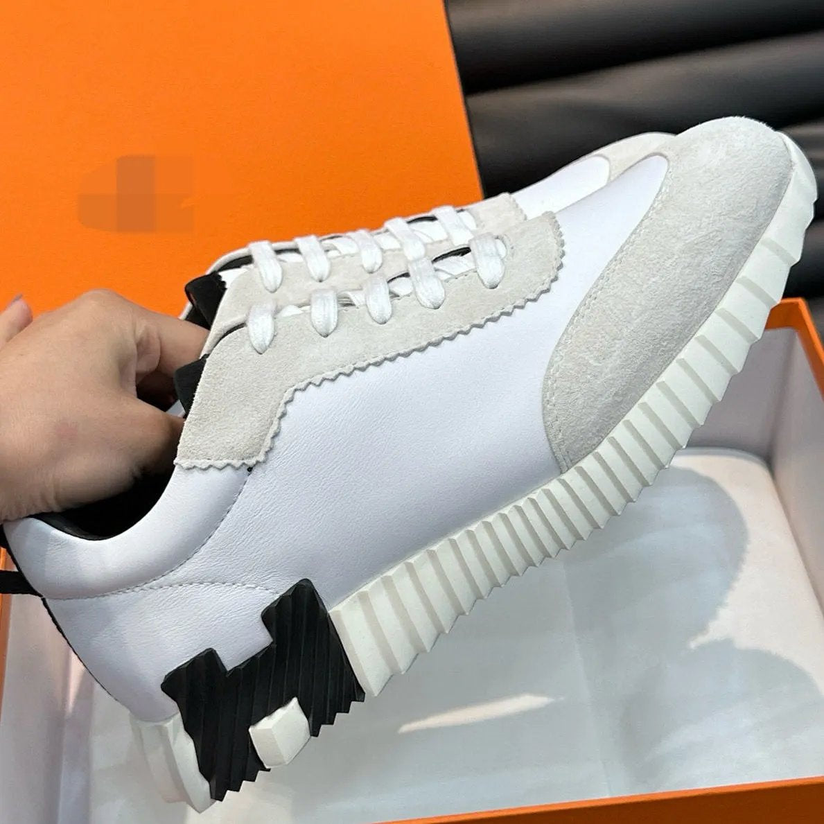 Bouncing H Schuhe Weiss/Schwarz