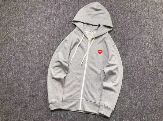 CDG Heart Zipper