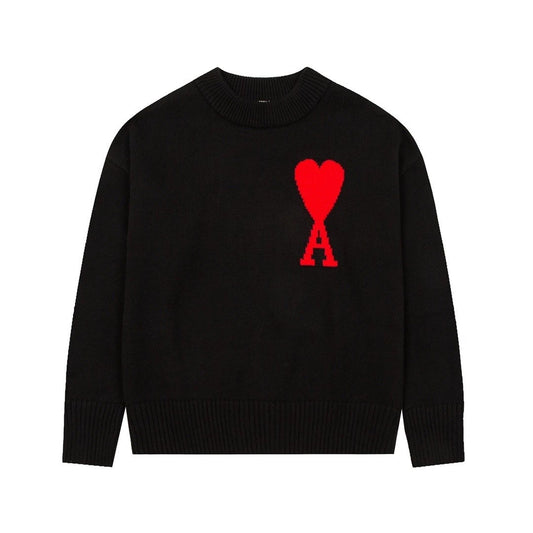 AMI Paris Strick Sweater Schwarz