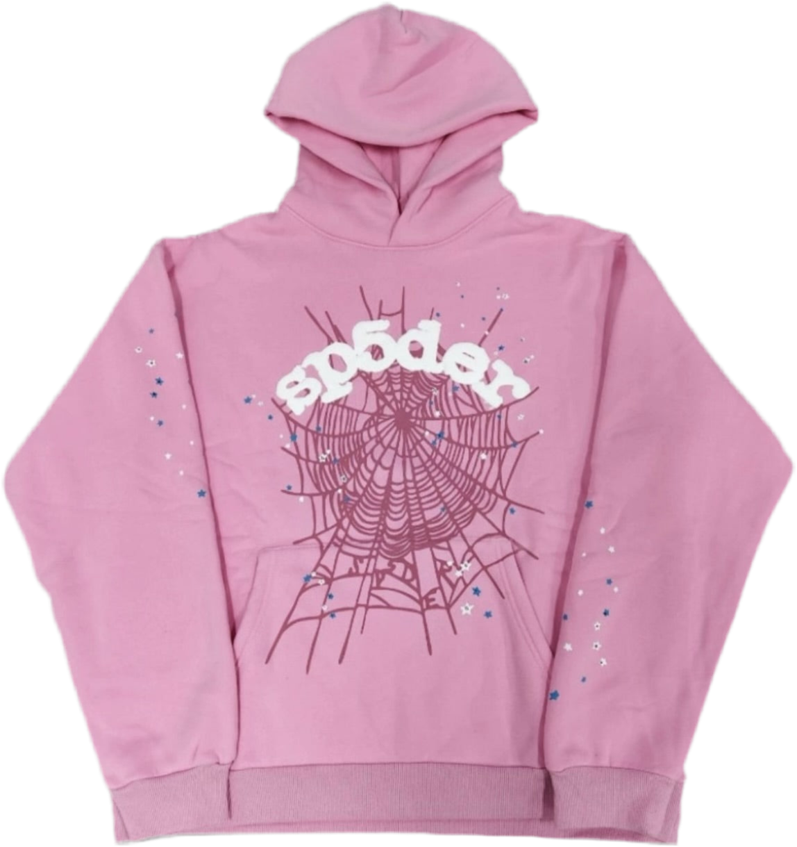 sp5der hoodie pink