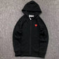 CDG Heart Zipper