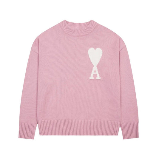 AMI Paris Strick Sweater Pink