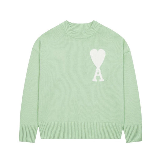 AMI Paris Strick Sweater Grün