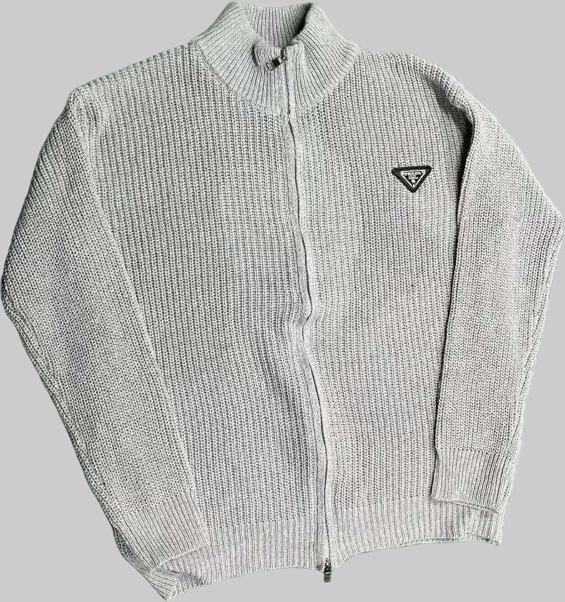 Prada Strick Cardigan Grau