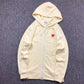 CDG Heart Zipper