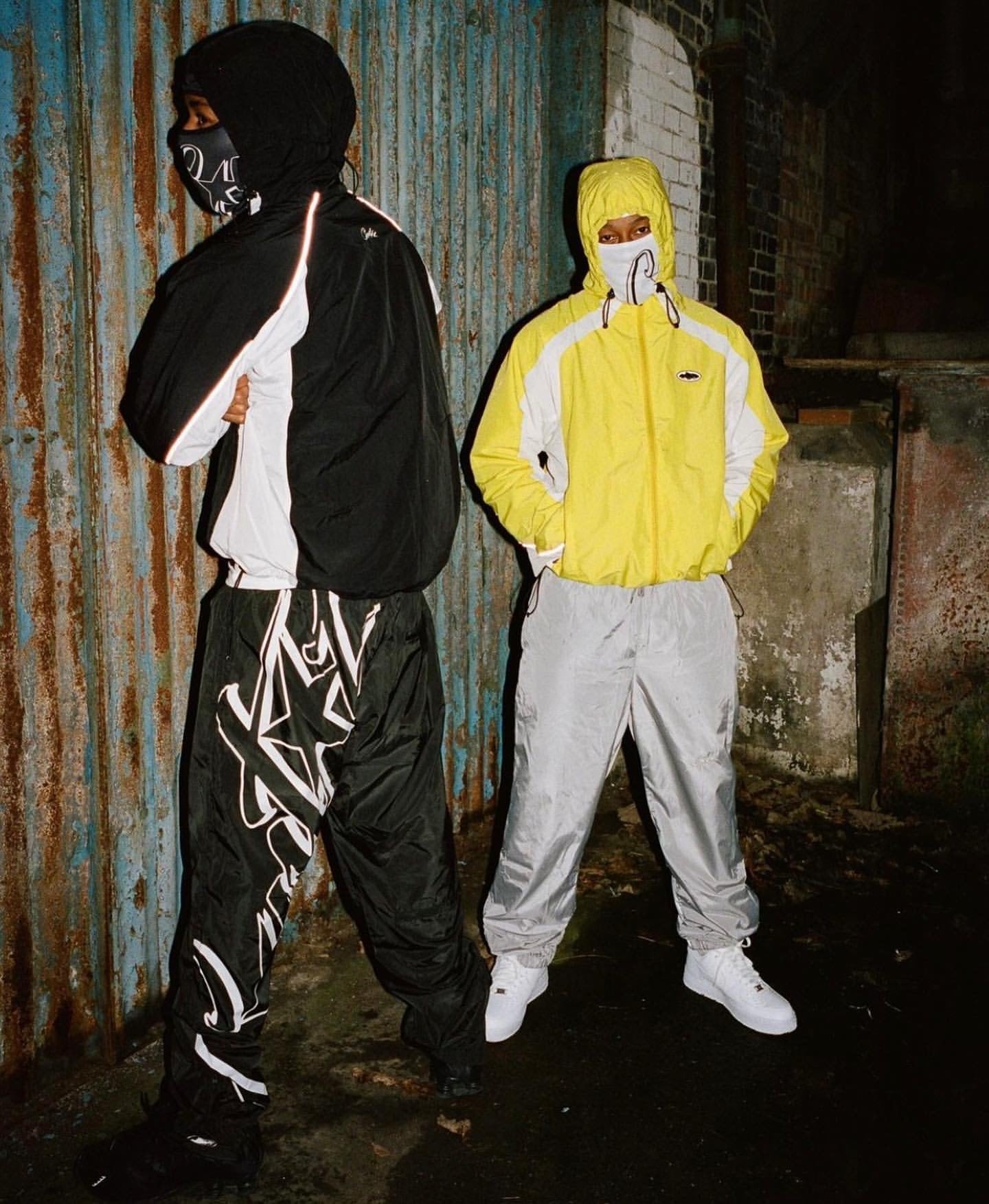 CRTZ Windbreaker in Schwarz/Weiss