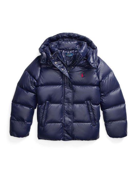 Polo Puffer Navy Blau