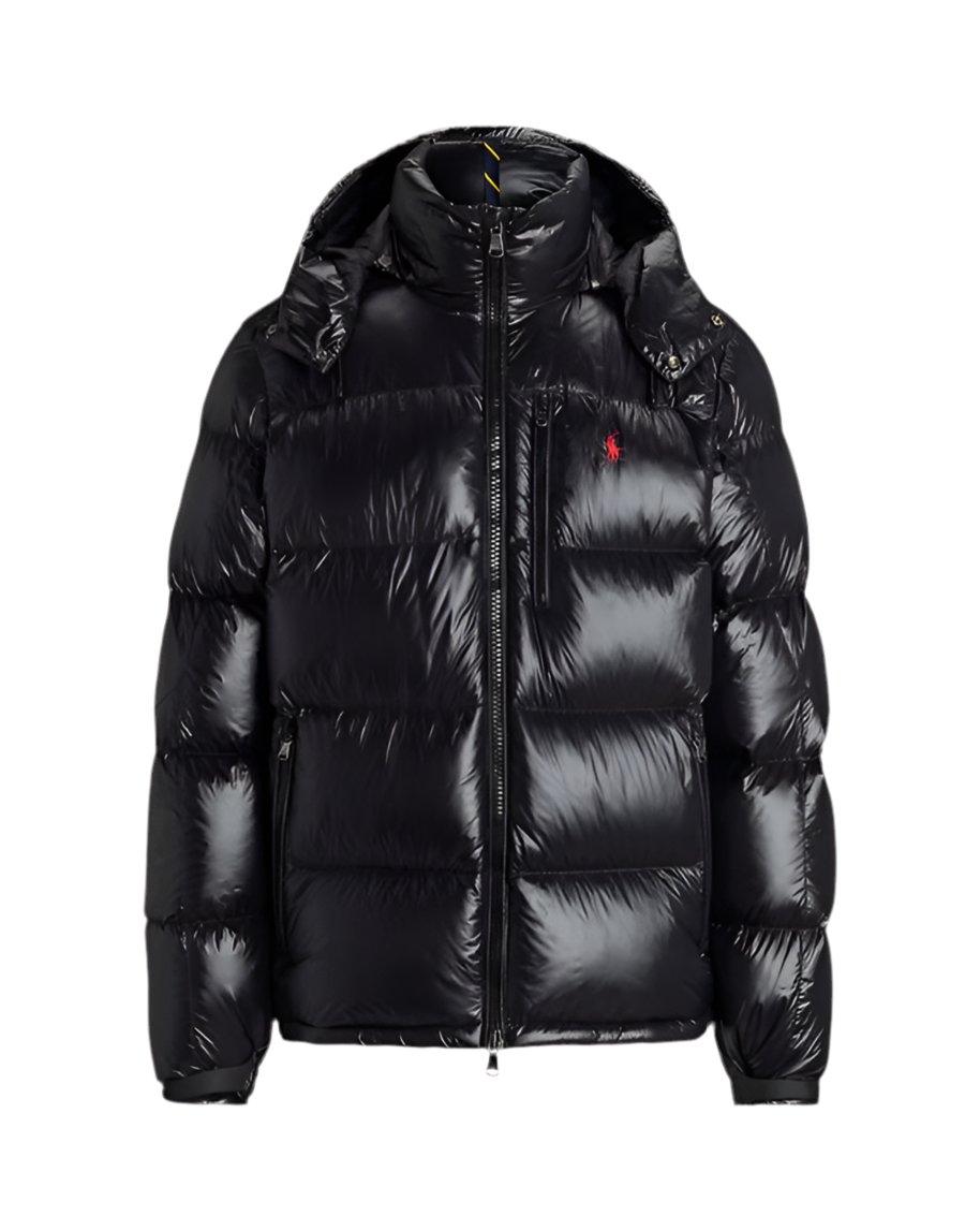 Polo Puffer Schwarz Glanz