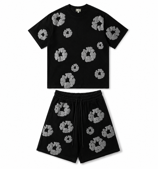 Denim Tears Set Schwarz Grau